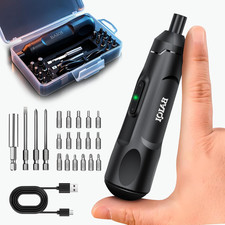 Mini Electric Screwdriver Set,3.7V 800 MAH USB-C Rechargeable Cordless Rotary To