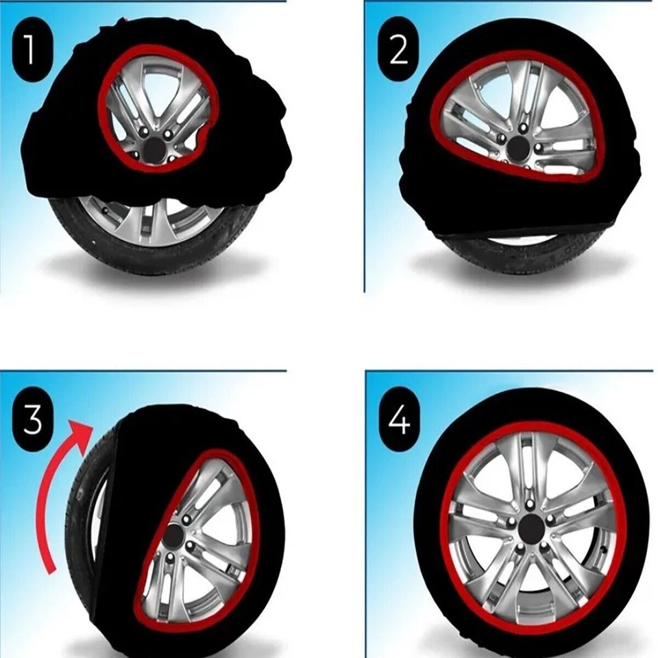 Calze da neve OMOLOGATE EN16662-1 TUTTE LE TAGLIE DISPONIBILI da 135 a 295mm - Immagine 2 di 4