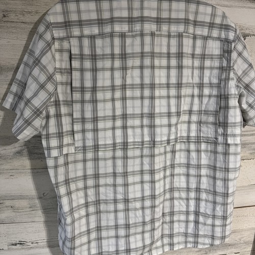Carhartt Force Shirt Mens 2 XL White Plaid Relaxed Fit Ridgefield Vented Outdoor - Picture 5 of 5