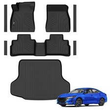 Floor Mats for 2020-2025 Nissan Sentra with Cargo Liner All Weather TPE Prote...