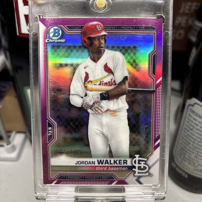 2021 Bowman Chrome Prospects Jordan Walker. Purple 064/199