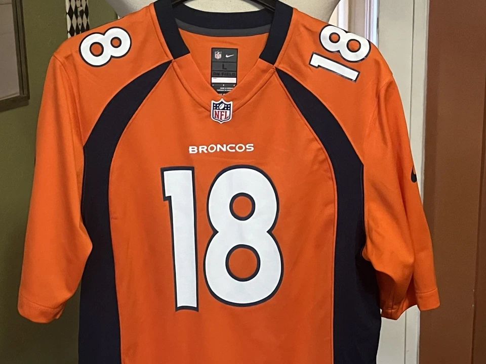 Nike On Field Peyton Manning Denver Broncos Jersey sz Women’s L - Image 3 of 4
