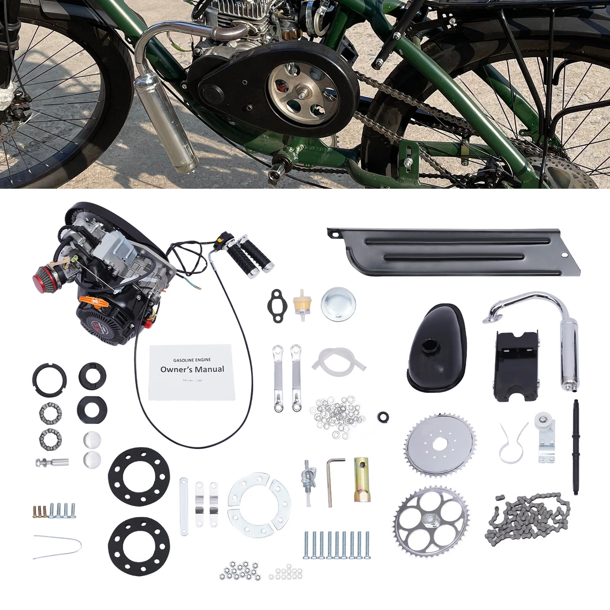 4 stroke sales motorized bike