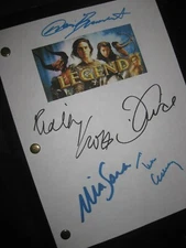 Legend Signed Film Movie Script X5 Tom Cruise Ridley Scott Tim Curry Mia Sara RP