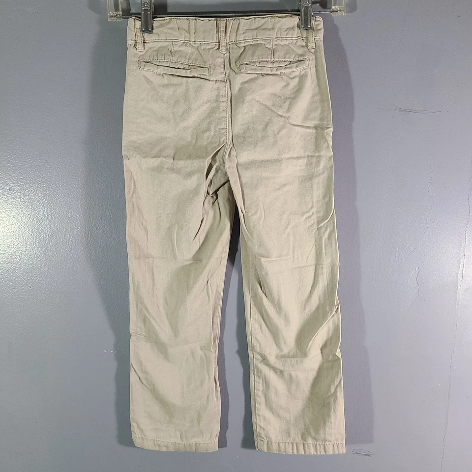 Pantalones de mezclilla Place pierna recta ajustados caqui cintura ajustable niños talla 6 Foto 4 de 4
