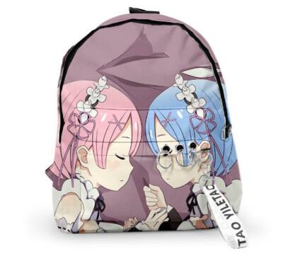 Re:Zero kara Hajimeru Isekai Seikatsu Anime Rem Rucksacke Tasche BACK PACK Bag