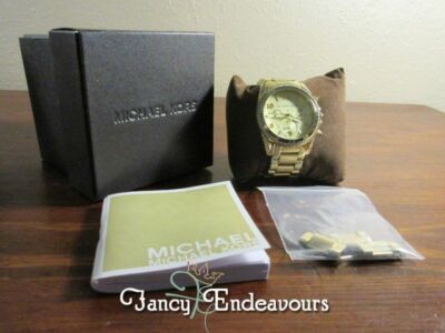 Michael Kors gold and rhinestones MK 5166 watch MICHAEL KORS GOLDEN RUNWAY WATCH WITH GLITZ MK5166 - Curate main image 4