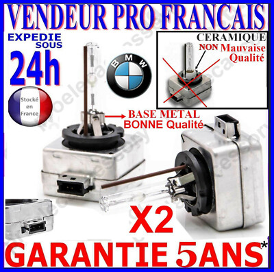 Lot De 2 Ampoules Xénon D1S 35W 5000K-8000K - Pour BMW - HID Philips/Osram Qualité