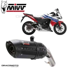 Exhaust Honda CBR 500 R 2013 2014 MIVV Sound Black