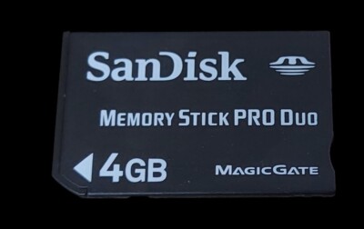 SanDisk 4GB Memory Stick Pro Duo / für PSP und Kameras Speicherkarte Memorycard