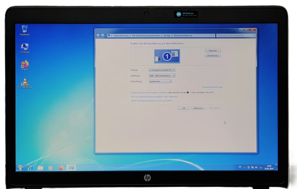 HP ProBook 470 i3-4030U 500GB HDD 8GB Gamer Laptop Windows 7 Pro 17,3" R5 M255 - Bild 2 von 4