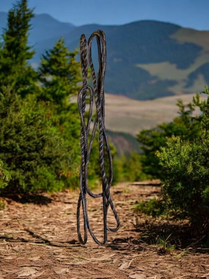 Flemish Twist Bowstring B55 / DARK BROWN & BLACK / PICK STRING LENGTH! $18.95 - Image 4 of 4