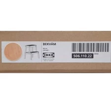 BEKVÄM Solid Rubberwood Step Stool 506.110.22