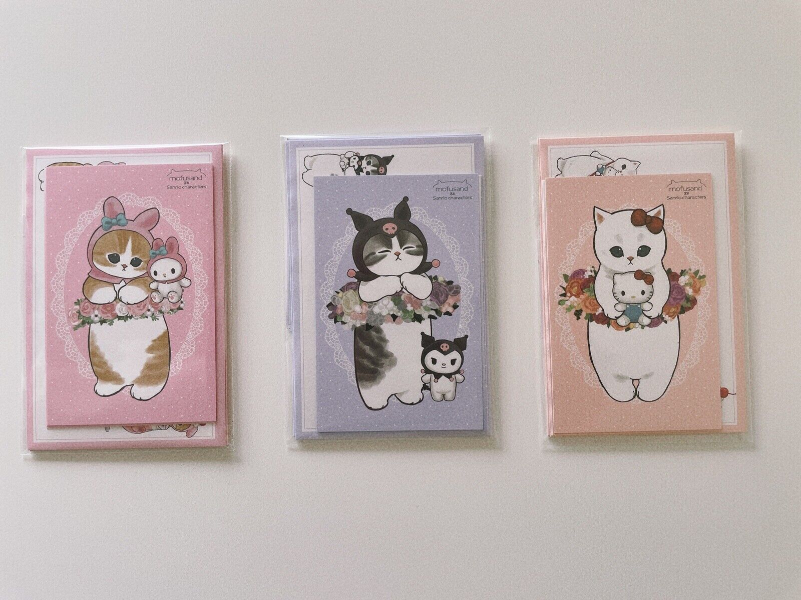 Sanrio Characters Gilded Message Card Set