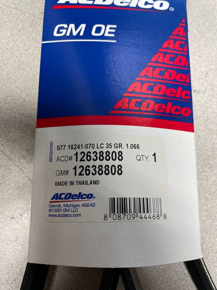 2016-2019 Chevrolet Cruze NOS GM OEM Serpentine Belt 2016-2019 Chevrolet Cruze NOS GM OEM Serpentine Belt