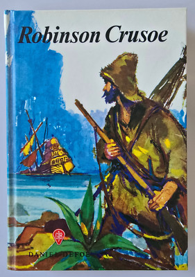 Daniel Defoe. Robinson Crusoe. GJB Fischer-Buch Seidenfolie bunt W. Kulle 1971