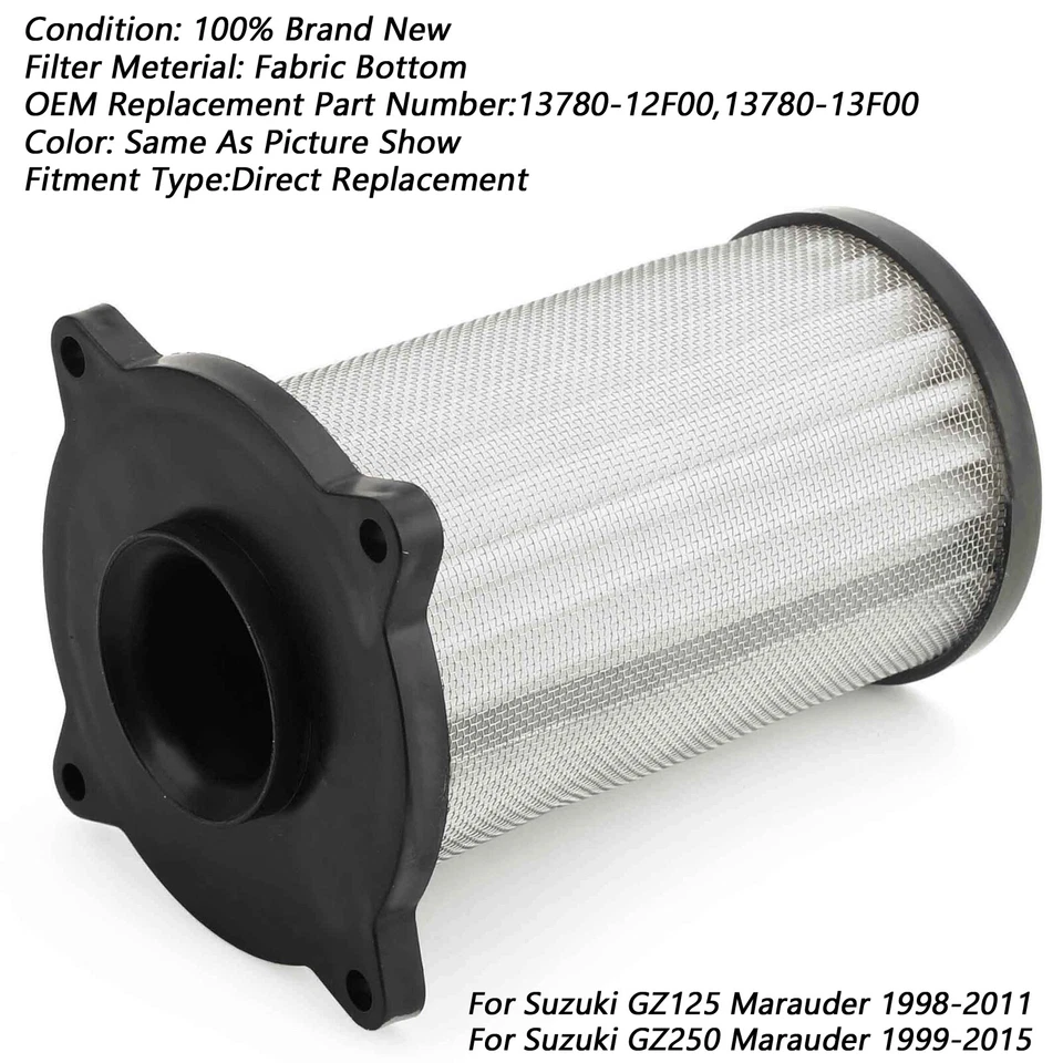 Air Filter Cleaner For SUZUKI GZ 125 U Marauder 98 -11 GZ 250 Marauder 99-15 USA - Image 4 of 4