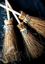Handmade Altar Besom Broomstick Witchcraft Wiccan Pagan Ritual Wicca Triquetra