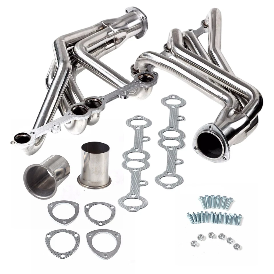 Nuevo kit de cabezales de colector de acero inoxidable para motores V8 Chevy Corvette 1963-1981 Foto 3 de 4