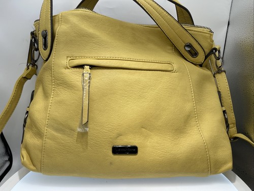 Jessica Simpson Women’s Roxanne Hobo 14x11 Satchel Shoulder Bag Cream Yellow