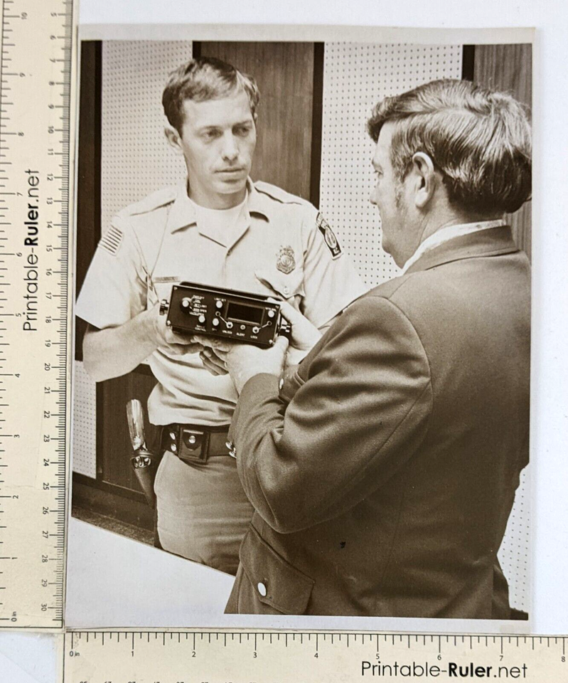 1973 North Carolina Police Office New Radar Equipment Speeders VTG