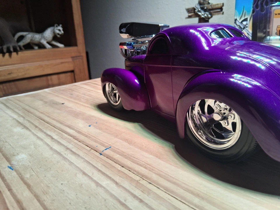 muscle machines 1 18 scale 1941 Willys Coupe slammed/lowered - Image 3 of 4