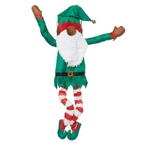 Evergreen LED Post Hugger Elf Christmas Decor Indoor/Outdoor, Black NEW IN BOX!