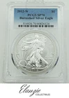2012-W Burnished American Silver Eagle PCGS SP70