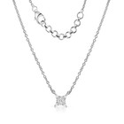 0.13ct Lab Created Diamond Pear Cluster Pendant Necklace Solid Silver Chain — photo 5