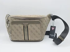 Guess Milano 4G logo belt bag Green Multi