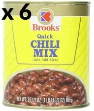 Brooks Quick Chili Mix Seasoning 30.5 oz - 6 packs