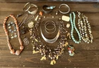 Vintage Unique Ethnic Tribal Jewelry Lot  Fun Costume