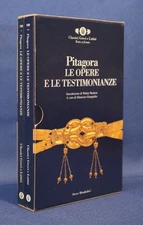 Pitagora, Le opere e le testimonianze. 2 volumi Mondadori 2000. Classici Ottimo