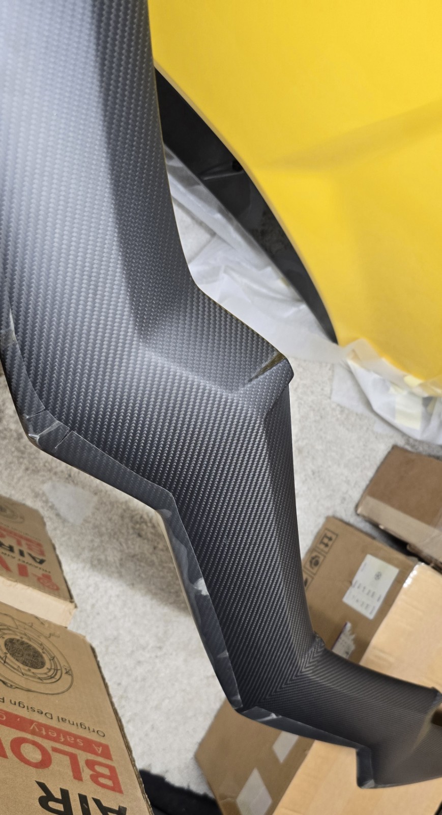 Genuine Lamborghini Aventador LP770 SVJ Front Splitter 470807110 Matte Carbon