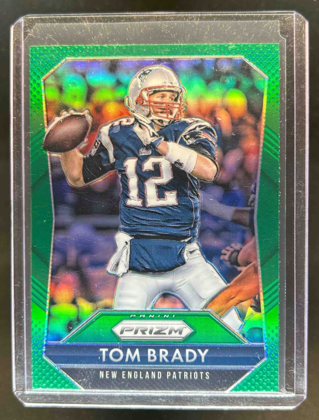 2015 Prizm Tom Brady Green #12 Patriots
