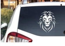 Lion Car Vinyl Decal, Oracal Vinyl, Weatherproof