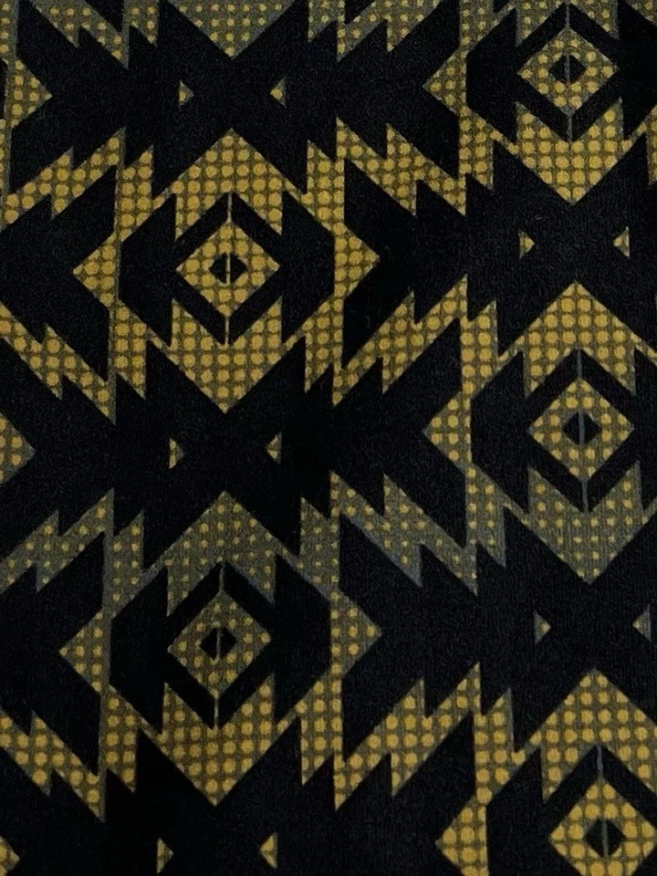 Leggings LuLaRoe OS Talla Única Otoño NEGRO VERDE Divertidos Chevron AZTEC Suroeste Foto 2 de 4