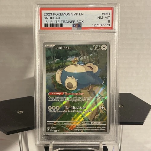 2023 Pokémon Snorlax #051 PSA 8 – Scarlet & Violet Promo Holo Rare NM