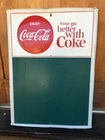 VINTAGE COCA COLA METAL SIGN CHALKBOARD