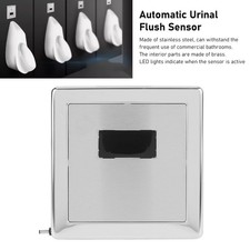 Automatic Urinal Flush Sensor Stainless Steel Wall Mounted Touchless Urinal BL