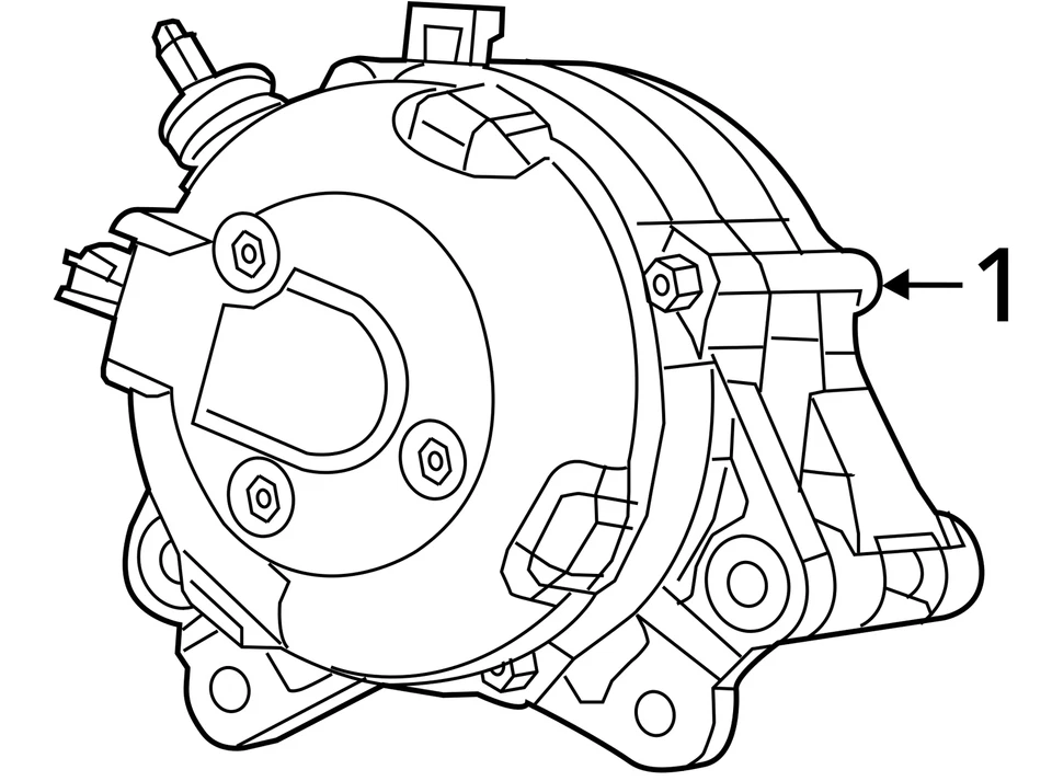 Alternator New Style 6 Lug Wheel Etorque Fits 19-24 DODGE 1500 PICKUP 12130914 - Image 4 of 4