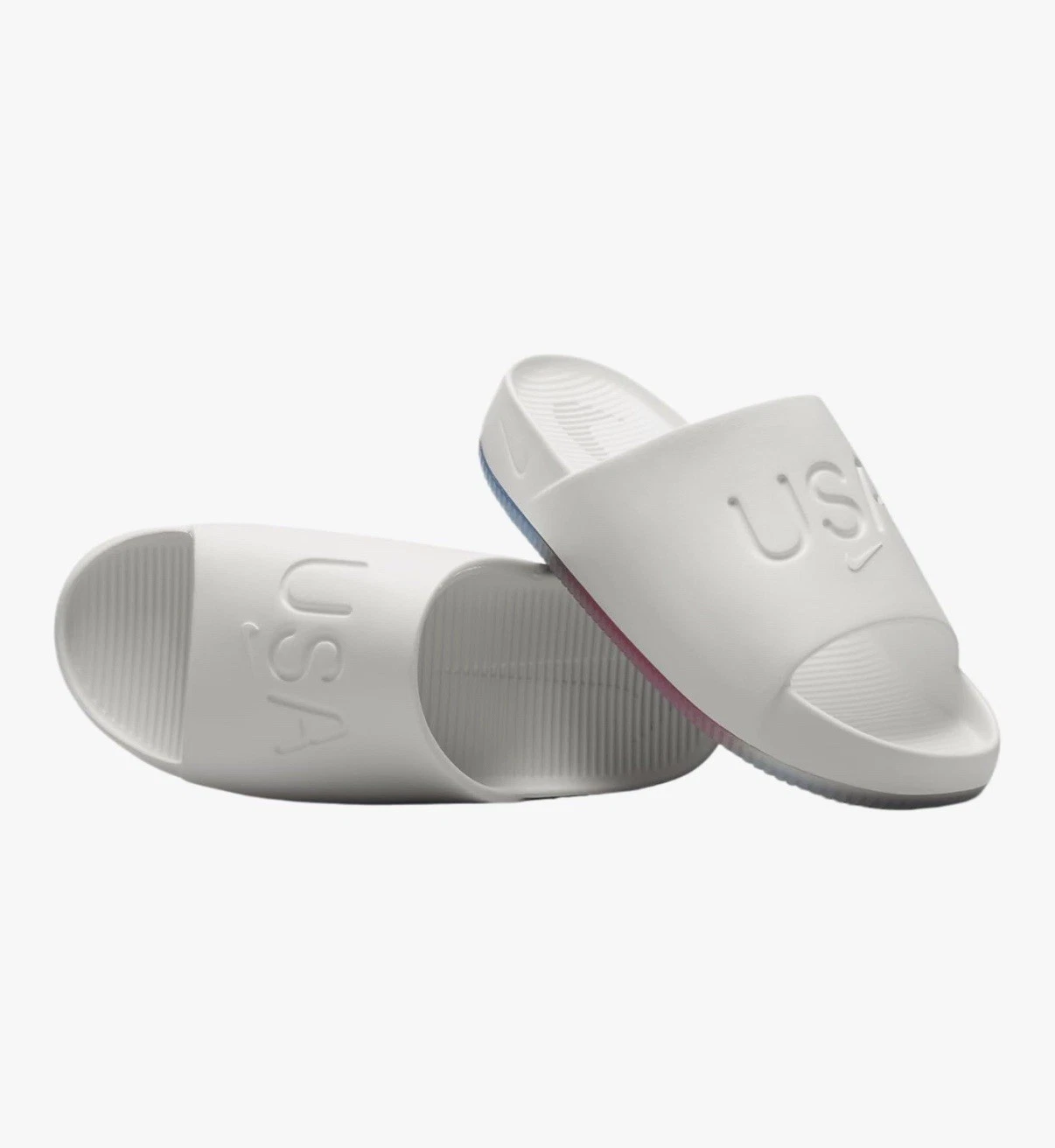 Nike Uomo Taglia 8 Donna 9 Calm Slide Olimpiadi USA Bianco Vela FV5601 100