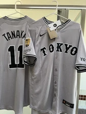 NEW Nike Japan Dry Fit Tokyo YOMIURI GIANTS Baseball Jersey Gray #11 Tanaka Larg
