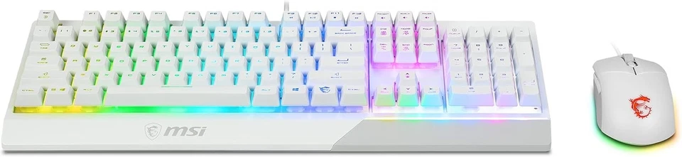 MSI VIGOR GK30 COMBO White Gaming Keyboard (UK Layout) + + GM11 - Image 2 of 4