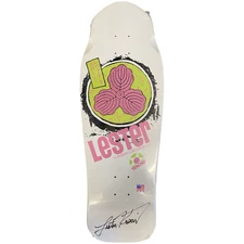 SIGNED Tracker Lester Kasai Oak Leaf Skateboard deck ALVA, HOSOI,  SIMS