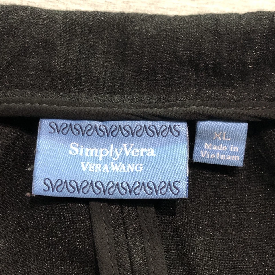 Blazer Simply Vera Wang Mujer XL Academia Oficina Preppy Minimalista Carrera Salón Foto 2 de 4