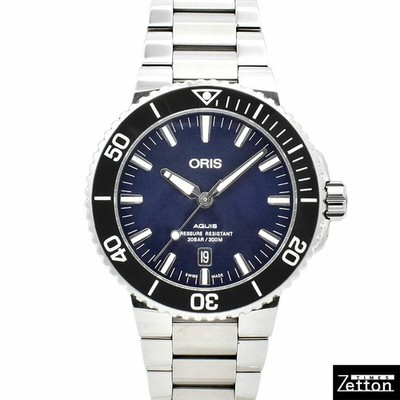 Oris Aquis Date 733 7730 4135M Automatic SS Blue Dial 43.5mm Rank A Used Watch