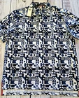 RLX Ralph Lauren LARGE Blue Print Golf Wicking Polo Shirt Men's NEW NWT