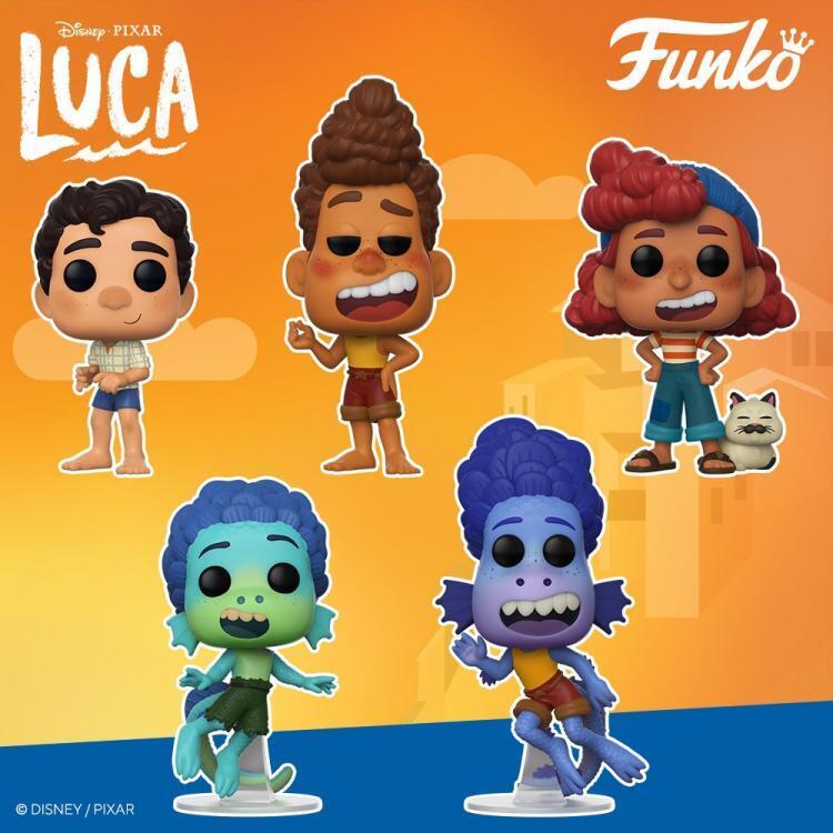 Funko POP Disney: Luca – Giulia Marcovaldo with Machiavelli Vinyl Figure,  Multicolor, 3.75 inches