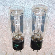 NOS PAIR SYLVANIA 1275 TUBES TINY SQUARE GETTERS HANGING FILAMENTS SIM TO 274A